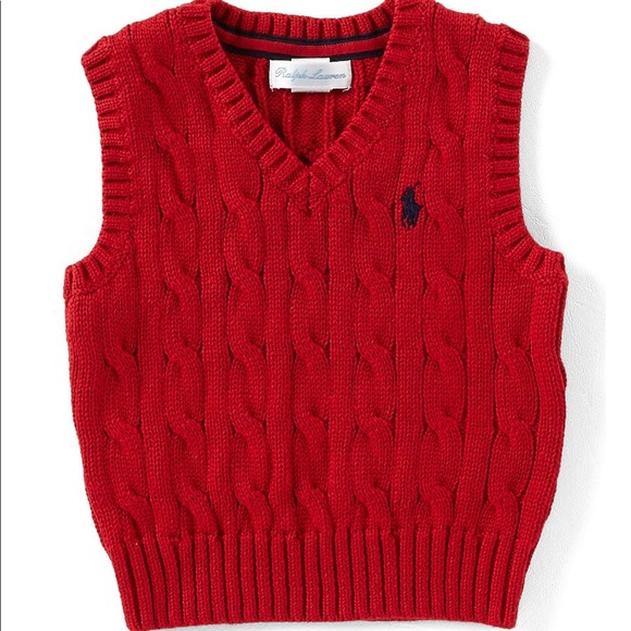 Ralph Lauren Cable Knit Sweater Vest - Picture 1 of 4